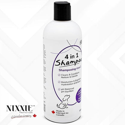 Dog Shampoo, 4-in-1 Pet Shampoo by EnviroFresh - Dog Shampoo for Allergies and Itching, Dog Shampoo for Smelly Dogs (Lavender) 12 oz.