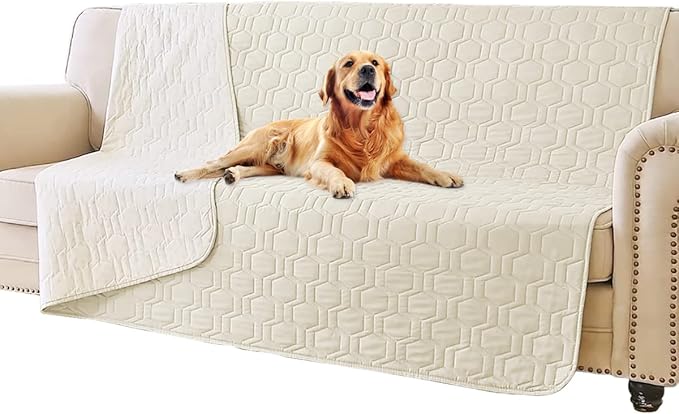 Waterproof and Anti-Slip Dog Bed Cover and Pet Blanket Sofa Pet Bed Mat ï¼_ar Incontinence Mattress Protectors Furniture Couch Cover for Most Cats Dogs, Petsï¼52x82-Ivoryï¼