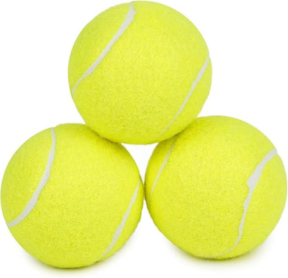 PrimePets Tennis Balls for Dogs, 2.5 Inch Thick Bouncy Dog Ball, Interactive Dog Toys for Indoor Outdoor, Fetch Balls for Medium, Large Dogs