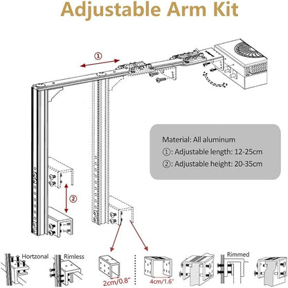PopBloom RL90 WiFi Reef LED Light, 200W Reef Aquarium Lighting for SPS LPS Corals and Saltwater Fish Tanks, Enhanced Violet and Blue Spectrum,APP Fully Programmable (2 Lights with Mount Arm kit)