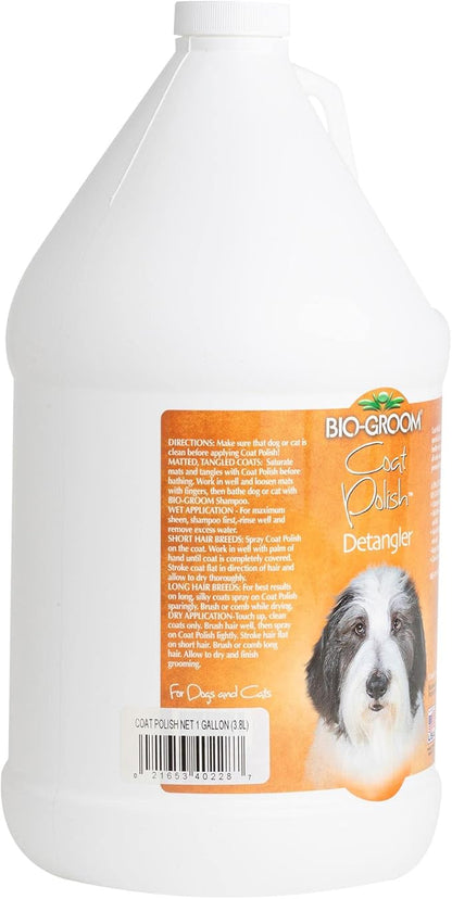 Bio-Groom Coat Polish Dog Spray - Scented Dog Bathing Supplies, Puppy Wash, Cat & Dog Grooming Supplies for Sensitive Skin, Cruelty-Free, Made in USA, Tearless Dog Products - 16 fl oz 1-Pack