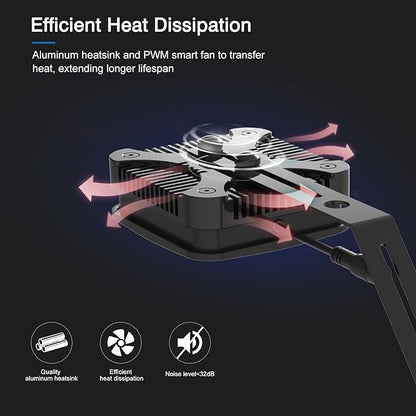 Lominie Aquarium Plant Light 30W Freshwater LED Aquarium Light Full Spectrum with Remote Control for Refugium Shrimp Tropical Fish Tank