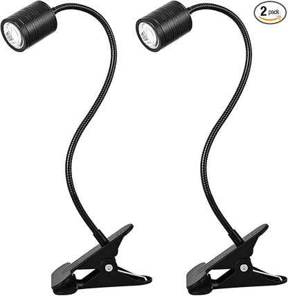 LED Aquarium Light, 4W Clip-on Fish Tank Lamp, 3 Colors, 17.8 Inch Flexible Arm, Full Spectrum for Plants and Coral