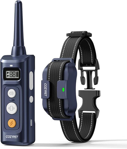 Dog Shock Collar with Remote Control - Rechargeable Dog Training Collar Electric Shock Collar for Dogs 60-100 lbs Waterproof with 3 Training Modes for Small Medium Large Dogs