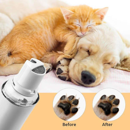 Electric Dog Nail Grinder, 2-Speed Electric Rechargeable Pet Nail Trimmer Paws Grooming & Grinding Tool for Small Medium Large Dog & Cats, Includes USB Wire