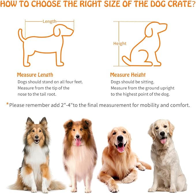 Dog Crate Furniture with Double Drawers, Wooden End Table Dog Kennel, Furniture Style Wood House Crate for Large Dogs, Decorative Dog Crate with Storage for Large Breed, 40 Inch Retro