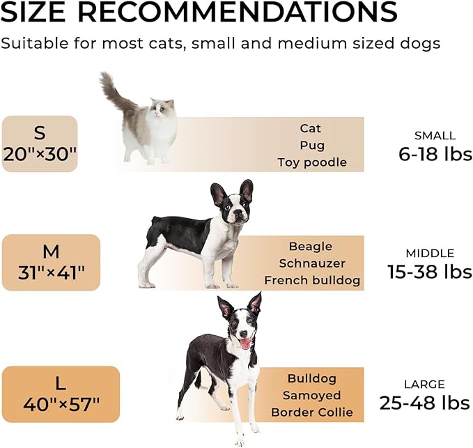 Luciphia Premium Fleece Dog Puppy Blanket Soft Pet Sherpa Calming Cat Blanket Throw for Small Medium Dog Cat(Grey,57x40 inches)