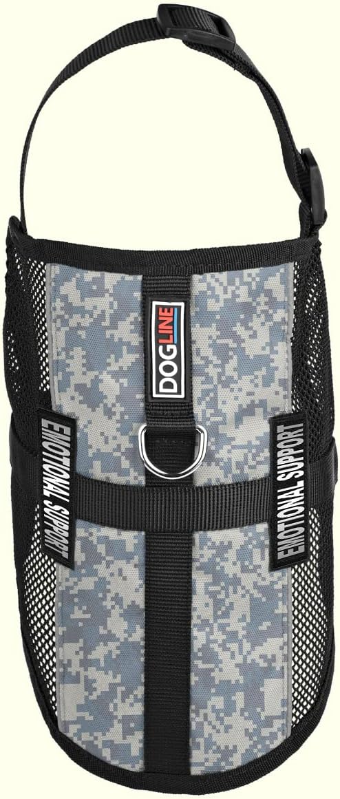 Dogline MaxAire Vest Emotional Support Removable Patch Adjustable Harness Reflective for Puppies Small Medium and Large Dogs 22 by 29 Inch Girth Urban Camo