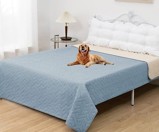 fuguitex Waterproof Dog Bed Cover Couch Cover for Pet Anti-Slip Cat Mat Pet Pad Blanket for Sofa Chair Recliner Bed Furniture Protrctor