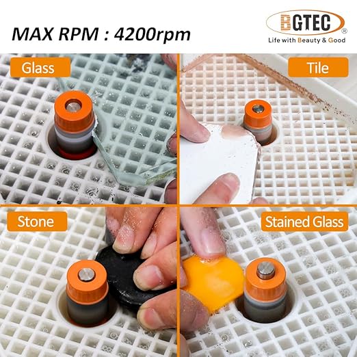 BGTEC Stained Glass Diamond Grinder Bit Head Tools and Diamond Rotary Pet Nail Grinder Bits Dog Nail Grinder Replacement Head