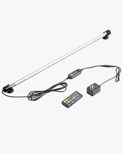 NICREW LED Aquarium Light, 23 Inches Submersible Fish Tank Light, Waterproof Underwater Light with Multicolor Option