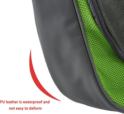 PEIFKO Pet Dog Sling Carrier Breathable Mesh Travel Safe Sling Bag Carrier for Dogs Cats (Azure, Small)