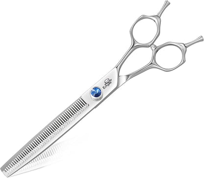 7" Thinning Shears for Dogs  50 Teeth Thinning Scissors for Pet Grooming, Precision Blending Scissors for Dogs and Cats, 440C Stainless Steel, Texturizing Shear with Comfortable Grip