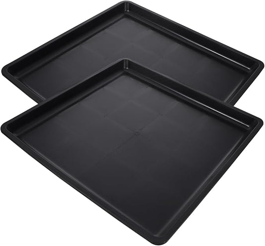 2pcs Tray Crates Kennel 36 Inch Dog Crate Hamster Cage Pan Crate Pans Suitcase Stand Cages for Dogs Indoor Black Shoes Dog Cage Rabbit Potty Pet Cage Stainless Steel Metal