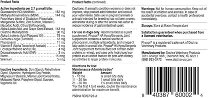 HA Hypoallergenic Small Bites Joint Supplement for Dogs, 120ct
