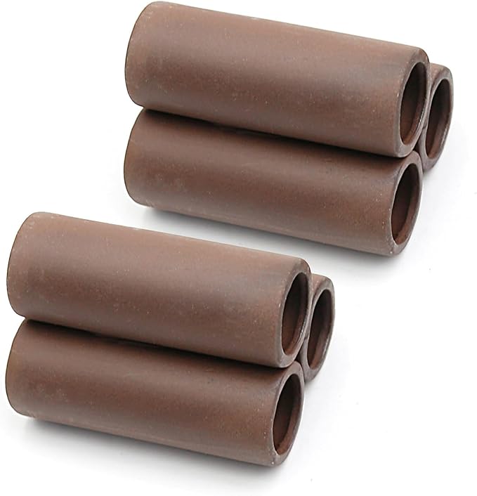 2 pcs Ceramic Fish Tank Accessories, Fish House, Aquarium Hideout, Swim Holes Aquatic, Aquarium Cave, Ceramic Decoration for Freshwater and Saltwater Fish Tank (Pipe)