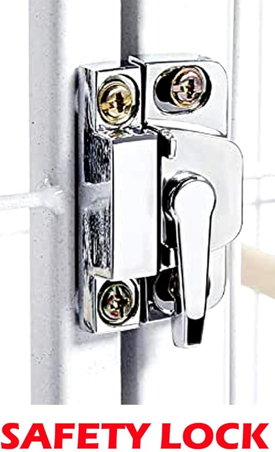 Combo Breeding Stacker Center Divided Breeder Bird Flight Double Rolling Cage with Side Breeding Nest Door (White, Double Stack)