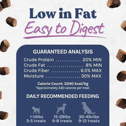 healthybud Hip and Joint Dog Treats - Glucosamine Soft Beef Liver Bites for Senior Dogs, Arthritis Support 14.1oz