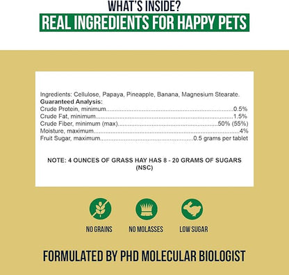 Sherwood Pet Health Snackies for Chinchillas, Rabbits & Guinea Pigs, Grain-Free, Real Fruit, Low Sugar and High in Fiber Treats in Multiple Flavors