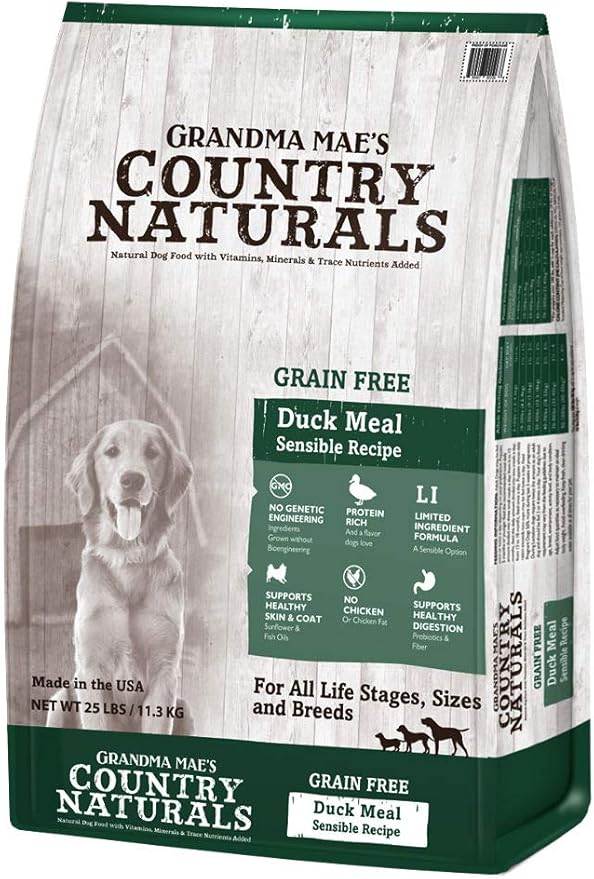 Grandma Mae's Country Naturals Grain Free Limited Ingredient Dog Duck 25 Lb