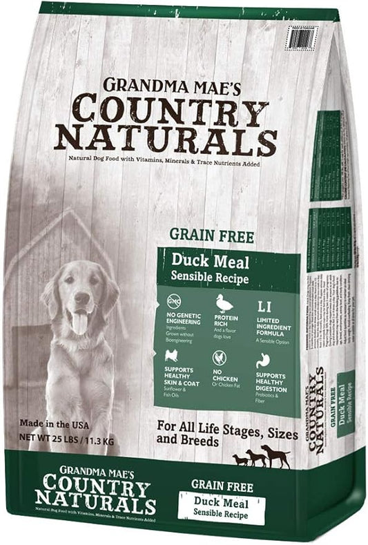 Grandma Mae's Country Naturals Grain Free Limited Ingredient Dog Duck 25 Lb