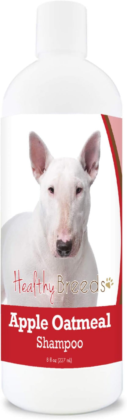 Healthy Breeds Bull Terrier Apple Oatmeal Dog Shampoo - All Natural, Tearless & Hypoallergenic Cleanser & Conditioner - Best for Dry, Itchy or Irritated Skin - 8 oz