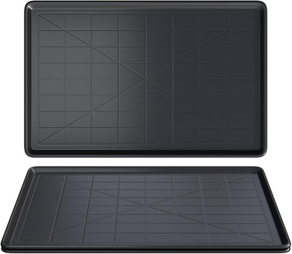 32" 2PC Dog Crate Tray Replacement fit for Metal Dog Crate Dog Cage Pans Plastic Tray