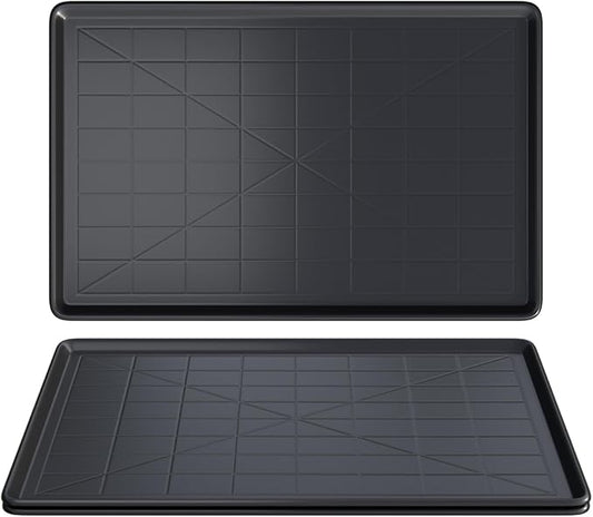 32" 2PC Dog Crate Tray Replacement fit for Metal Dog Crate Dog Cage Pans Plastic Tray