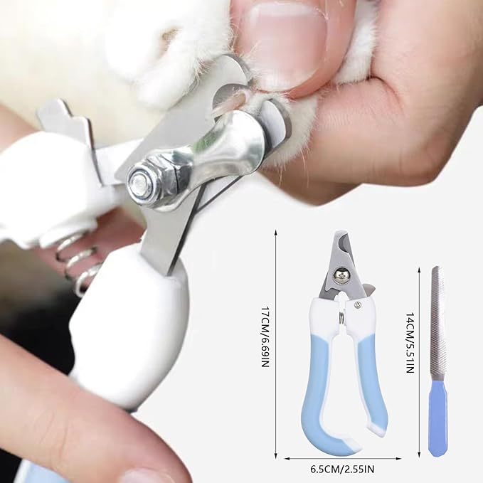 Dog Grooming Kit Puppy Dog Nail Trimmers Small Breed Cat Clippers Undercoat Rake for Dogs Grooming Tools Suction Cup Hooks Pet Grooming Loop Noose (Box)