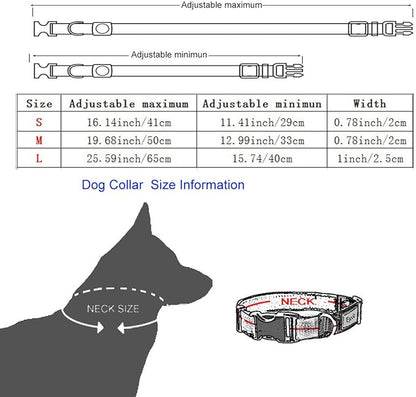 American Flag Dog Collars Adjustable Basic Dog Collar Soft Comfortable Pet Collar (S)