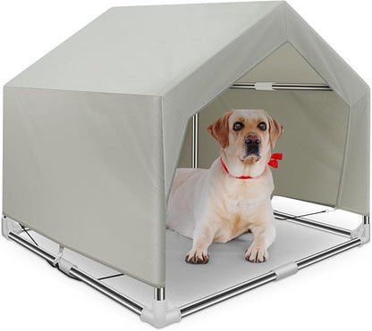 Dog Shade Shelter Outdoor Medium Tent Dog House for Medium Dogs, Outdoor Dog Tent, Outside Sun Rain Canopy Pet House for Cats, Rabbits and Other Pets