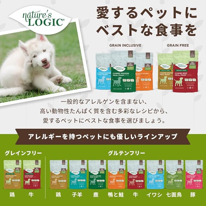 Nature's Logic Grain Free Chicken Meal Feast, 4.4lbs