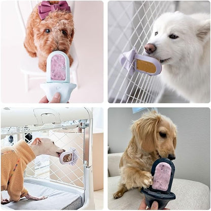 Diggs Groov Crate Training Aid for Puppies - Dog Crate Licking Toy and Puppy Training Aid - Safe, Calming Dog Enrichment Kennel Toy (Lilac)