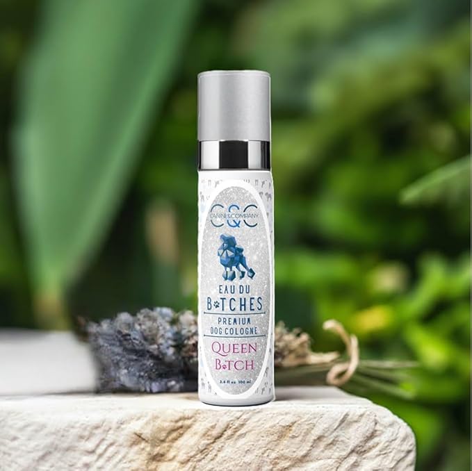 Eau Du Btches - Queen Btch Premium Dog Cologne, 3.4 fl oz - All-Natural & Alcohol-Free - Luxury Long Lasting Scent