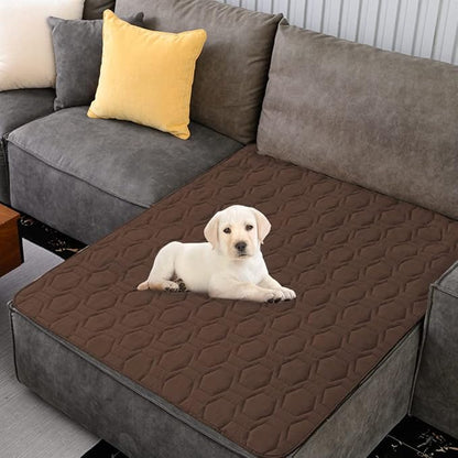 Waterproof and Anti-Slip Dog Bed Cover and Pet Blanket Sofa Pet Bed Mat car Incontinence Mattress Protectors Furniture Couch Cover for Most Cats Dogs, Petsï¼40x50-Chocolateï¼