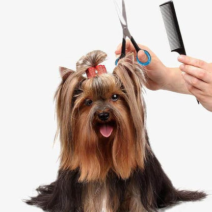 16 PCS Soft Silicone Scissors Finger Rings Dog Grooming Pet Shears Ring Thumb Inserts Finger Protector Ring Scissor Accessories for Barber Dog Hair Cutting Scissors (8 Colors)