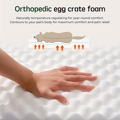 BALANCE Dog Bed Orthopedic Washable, Waterproof Medium Dog Bed with Removable and Washable Cover Dog Bed Medium Size Dog with Non-Slip Bottom Pet Couch Sofa Dog Beds