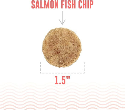 Icelandic+ Fish Chips: Salmon 2.5oz - Dog Treats, for Medium-Large Dogs, Natural 2 Ingredient Air-Dried Crunchy Treats