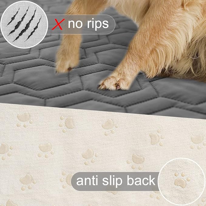 Waterproof and Non-Slip Dog Bed Cover and Pet Blanket Sofa Pet Bed Mat ï¼_ar Incontinence Mattress Protectors Furniture Couch Cover for Most Cats Dogs,Petsï¼52x82-Dark Greyï¼