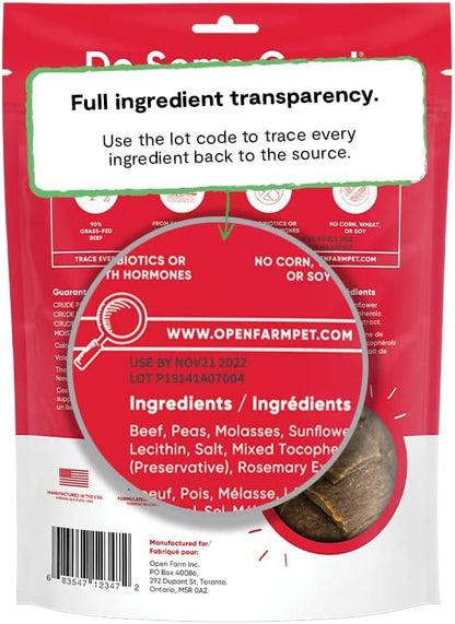 Open Farm Dehydrated Beef Dog Treats 4.5 Ounces