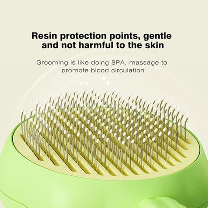 Andy's Orchids 2pcs Pet Hair Cleaner Brush, Pet Hair Cleaner Brush Self Cleaning Pet Hair Re mover Sunflower Shape Dog Brush Hair Removal Button Cat Grooming Brush