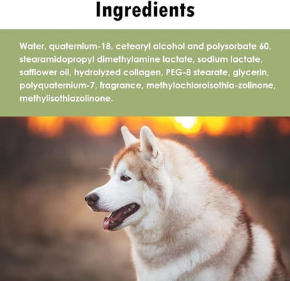 EfaLyt Creme Rinse Remedy for Pets - Hypoallergenic Formulation - Natural Moisturizing Promote Hydration - Essential Fatty Acids - 12 fl oz