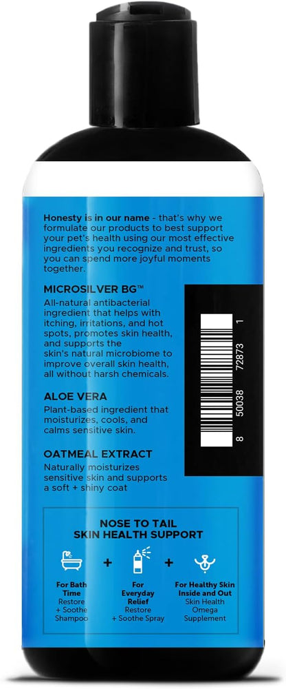 Restore + Soothe 2 in 1 Shampoo + Conditioner for Sensitive Skin for Dogs & Cats - Dog Skin and Coat Supplement - Soothes Itching, Irritation and Hot Spots (Coconut) - 16oz