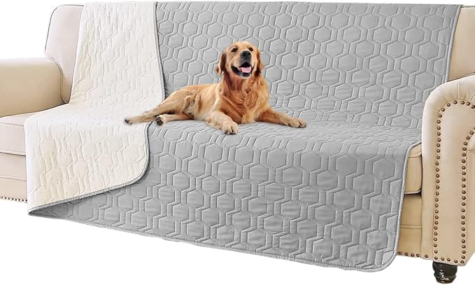 Waterproof and Non-Slip Dog Bed Cover and Pet Blanket Sofa Pet Bed Mat ï¼_ar Incontinence Mattress Protectors Furniture Couch Cover for Most Cats Dogs,Petsï¼52x82-Light Greyï¼