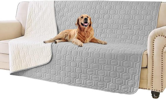 Waterproof and Non-Slip Dog Bed Cover and Pet Blanket Sofa Pet Bed Mat ï¼_ar Incontinence Mattress Protectors Furniture Couch Cover for Most Cats Dogs,Petsï¼52x82-Light Greyï¼