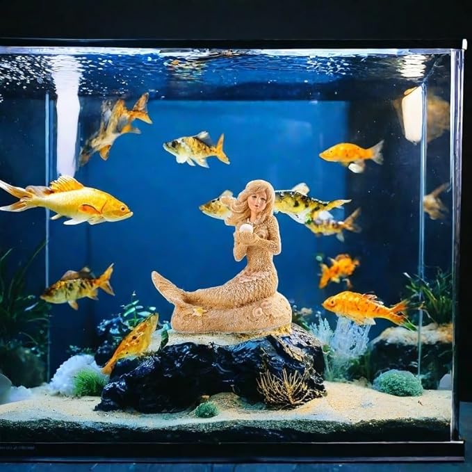 Fish Tanks Decorations, Mermaid Statue ，Mermaid Garden, Fish Tank Decorations, Handicraft Decorations, Mermaid Decorations (Sand Mermaids)