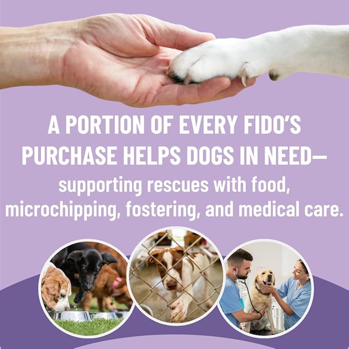 Fido's Grass-Fed Beef Bone Broth for Dogs 7oz with 94% Protein - Picky Eaters Human Grade Bone Broth Powder for Dogs - Made in USA - No Preservatives - Supports Joints + Gut Health - 60 Scoops