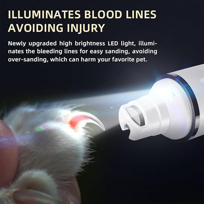 Dog Nail Clippers pet Nail Grinder for Dogs Nail Grinder for Dogs Quiet Dog Grooming Works on Large Medium Small Dogs & Cats It's a Great for pet Lovers