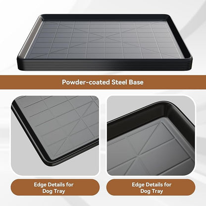 35.4" Dog Crate Tray Replacement fit for Metal Dog Cage Plastic Bottom Pans Cat Rabbit Ferret Critter