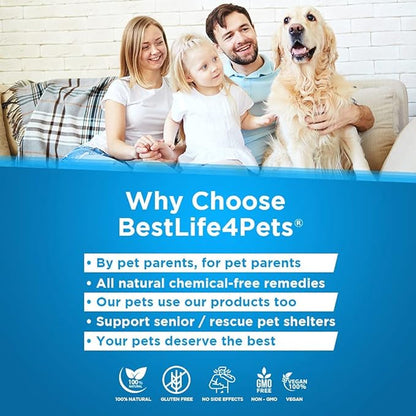 Advanced Hip and Joint Supplement for Dogs, Natural Extra Strength Dog Arthritis Pain Relief & Anti Inflammatory for Dogs Helps Limping, Mobility Issues, Hip Dysplasia, ACL Tears, 180 Tiny Pills